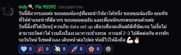 ตัวอย่างรีวิวผู้เรียน NO WAY LOSS ลำดับที่ 2